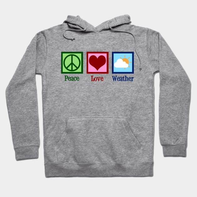 Peace Love Weather Hoodie by epiclovedesigns